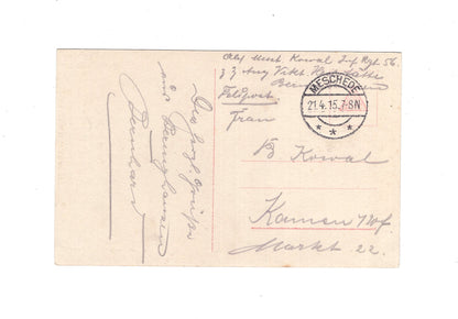Ansichtskarte / Feldpost / Patriotische Karte - Meschede 1915