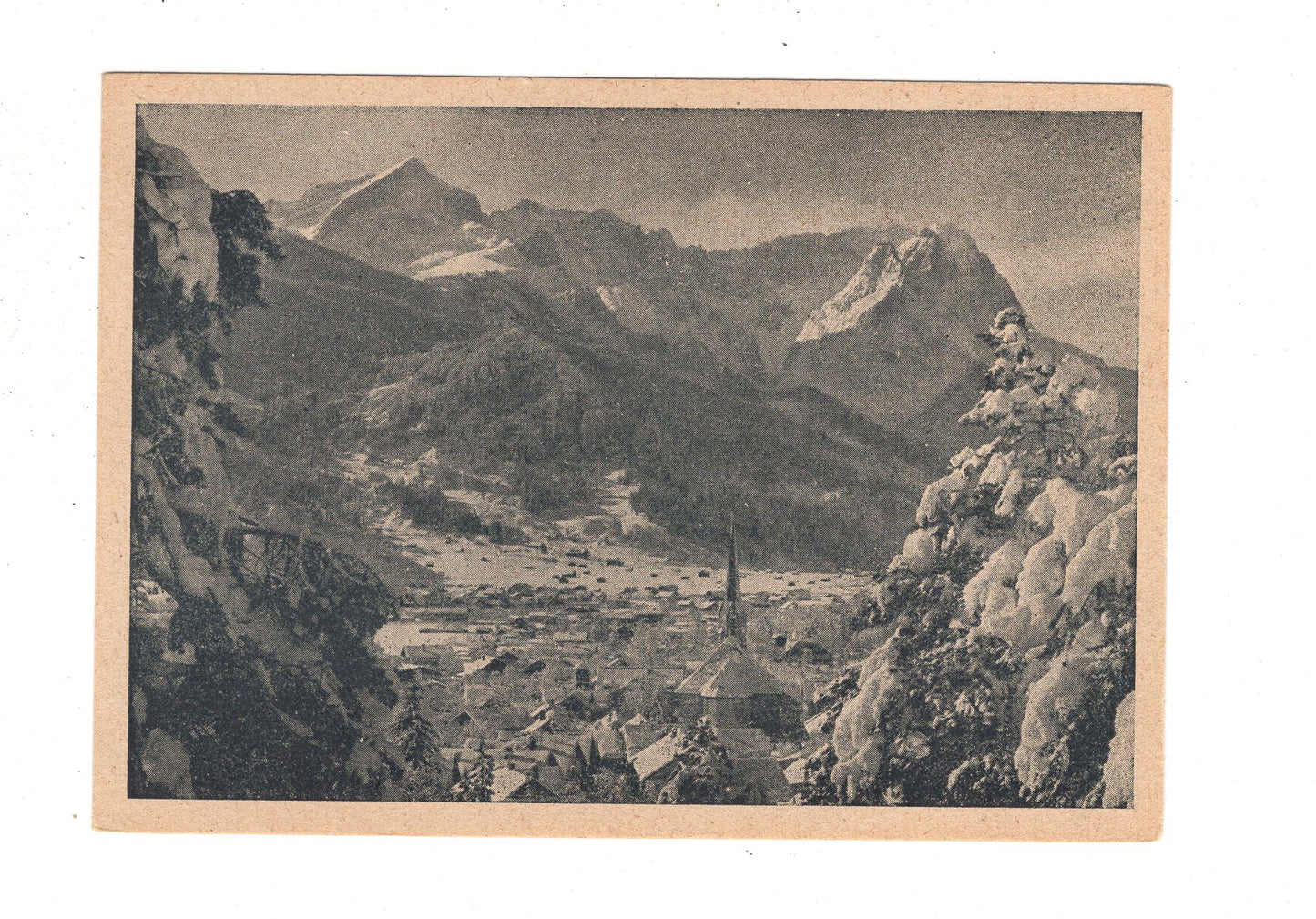 Ansichtskarte Garmisch mit Zugspitzgruppe / I1-70