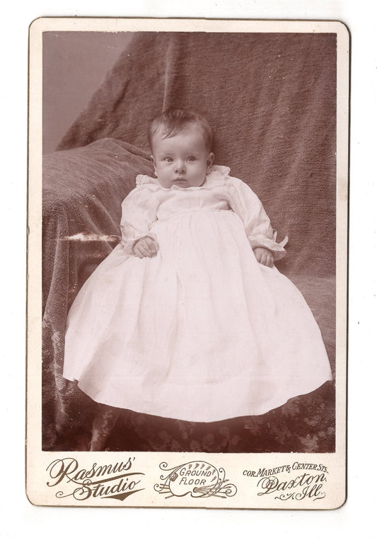 Fotografie Schönes Kinderbild / Baby - Daxton / USA 1890er / CAB U-24