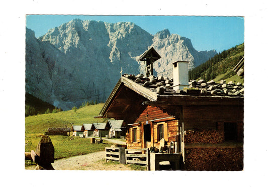 Ansichtskarte Engalm mit Grubenkar-Nordwand / Tirol / Österreich