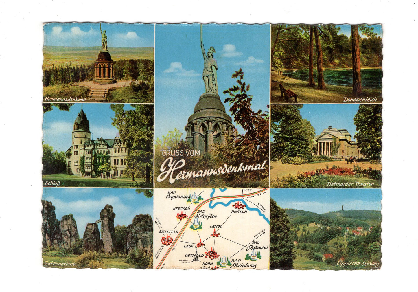 Ansichtskarte Gruß vom Hermannsdenkmal