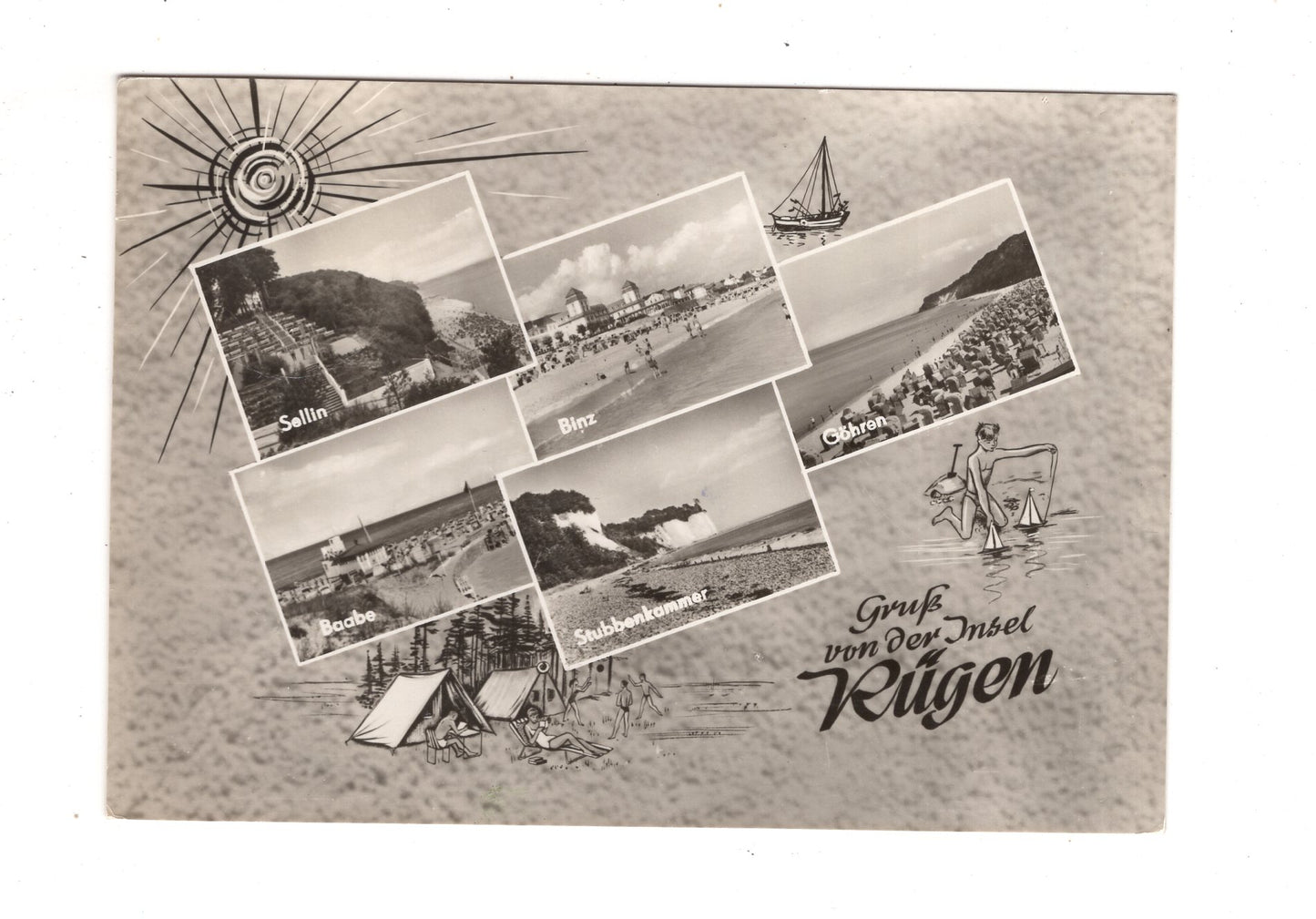 Ansichtskarte Insel Rügen / Binz / Baabe +++ / L1-68