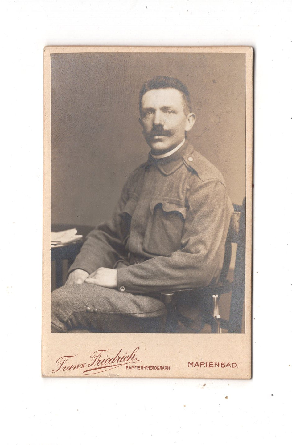 Fotografie K. u. k. Soldat - Marienbad 1910er