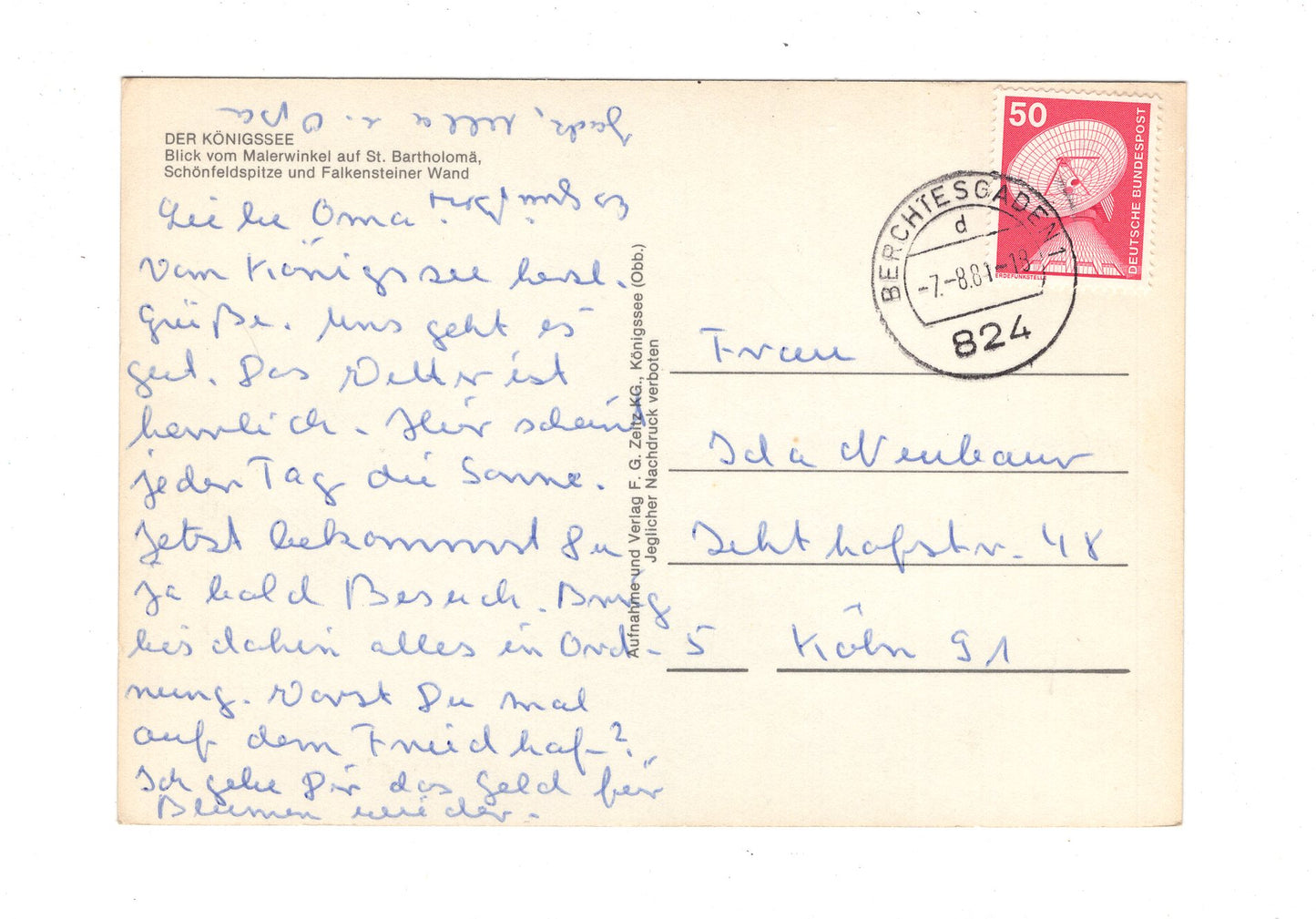 Ansichtskarte Königssee / Blick vom Malerwinkel / G1-60