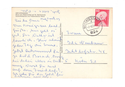 Ansichtskarte Königssee / Blick vom Malerwinkel / G1-60