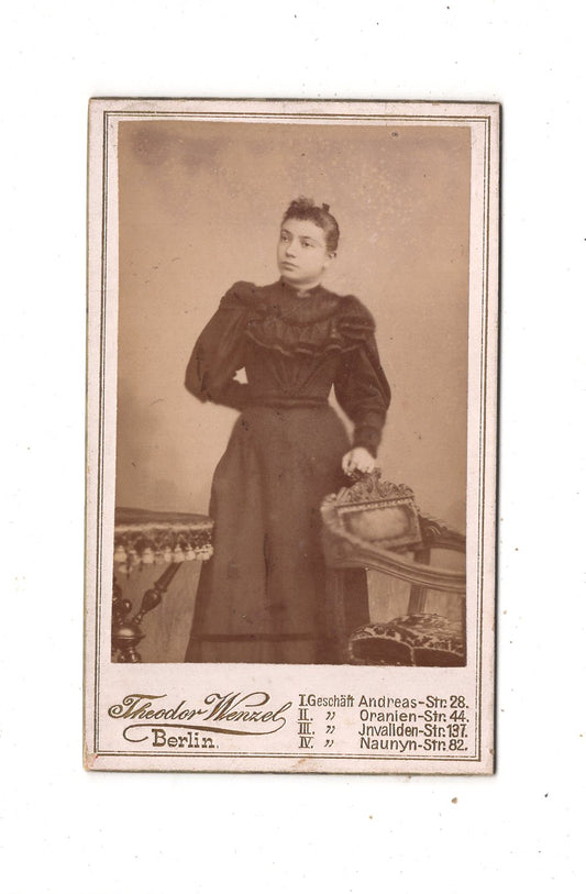 Fotografie Feine Dame - Berlin um 1890