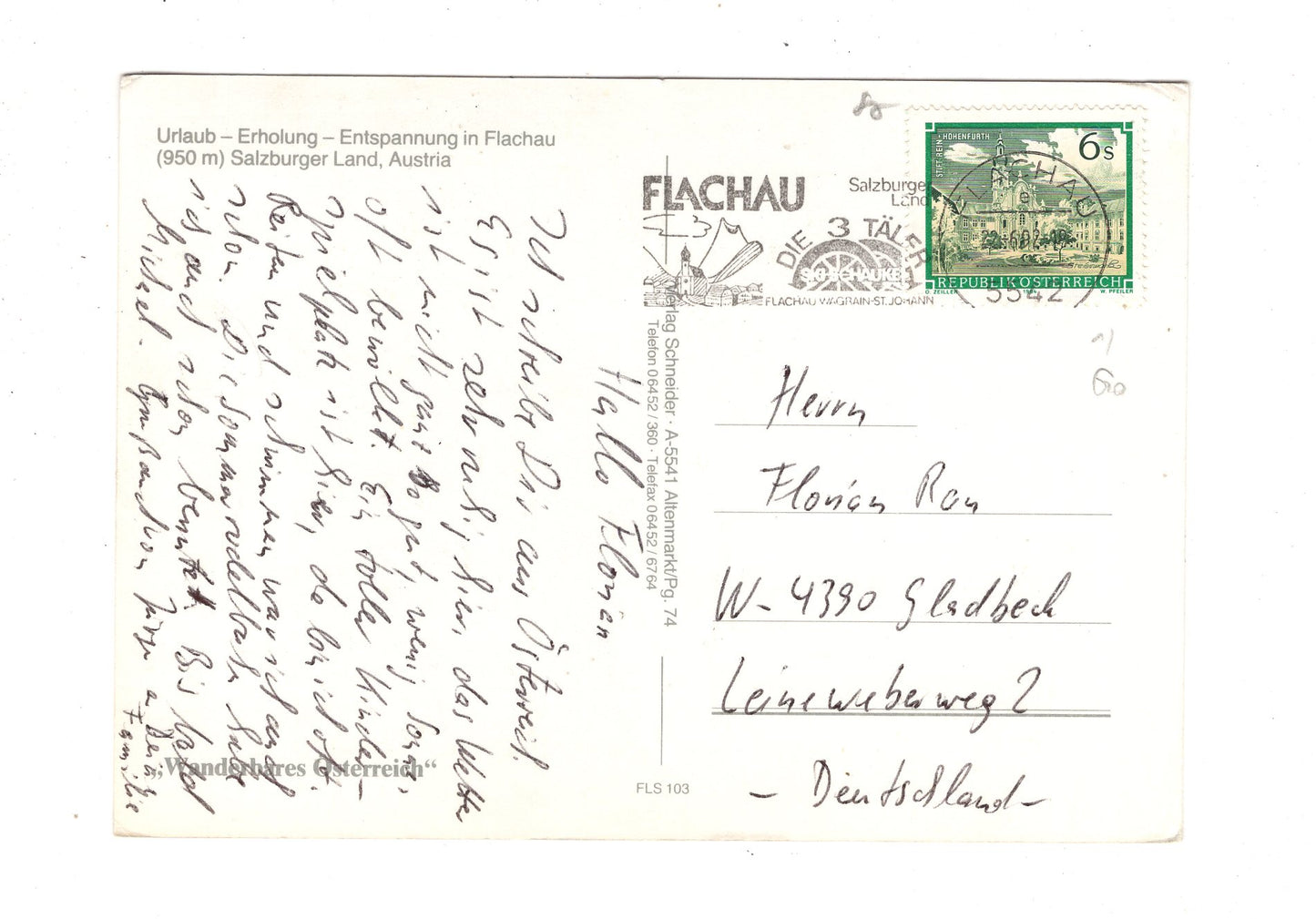 Ansichtskarte Flachau / Österreich