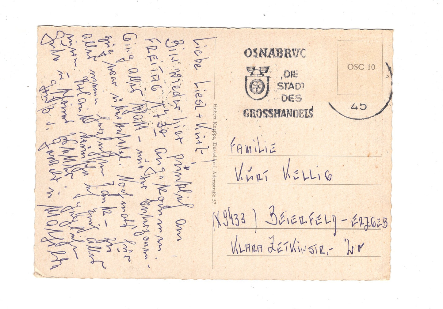 Ansichtskarte Gruß aus Osnabrück / I1-53