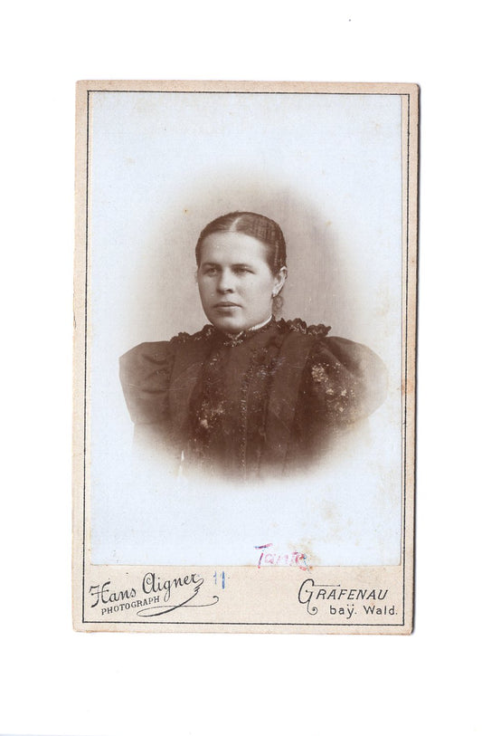 Fotografie Damenportrait - Grafenau 1890er