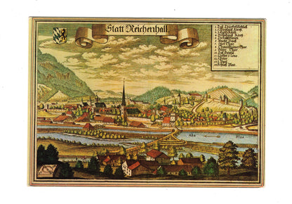 Ansichtskarte Bad Reichenhall nach einem Kupferstich
