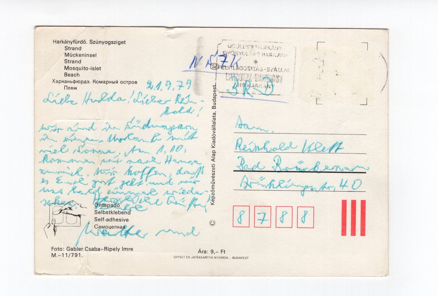 Ansichtskarte Harkanyfürdö / Ungarn