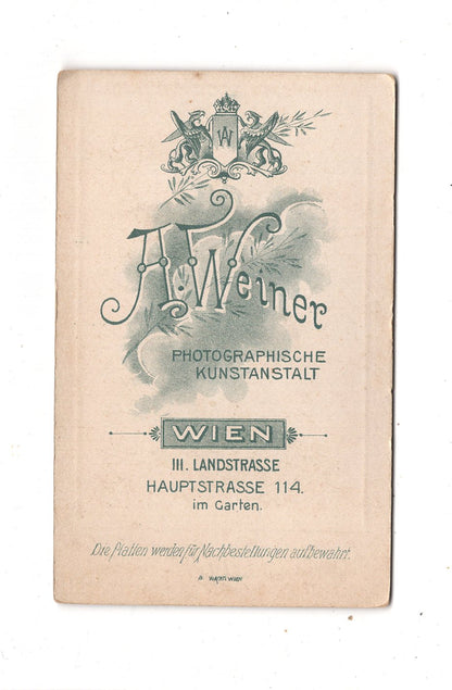 Fotografie Damenportrait - Wien um 1900 / CDV N1-16