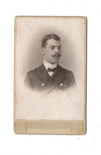 Fotografie K. u. k. Soldat / Marine ? - St. Pölten 1900er
