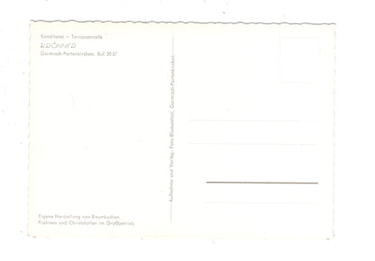 Ansichtskarte Café Konditorei Krönner / Garmisch-Partenkirchen / I1-70