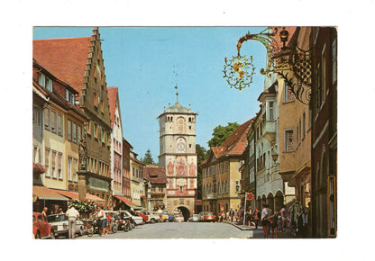 Ansichtskarte Wangen im Allgäu / Herrenstraße mit Ravensburger Tor / H1-57