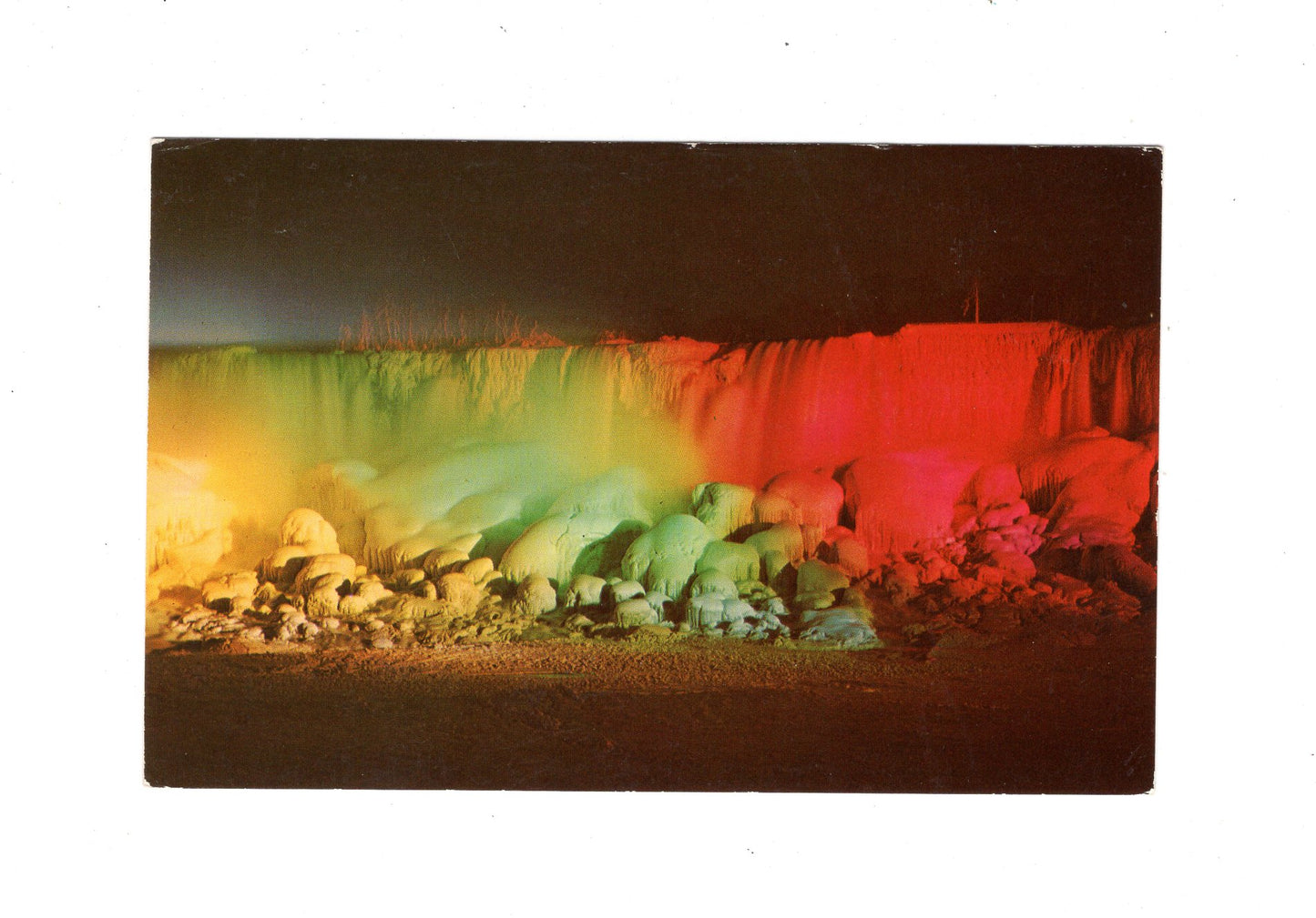 Ansichtskarte American Falls / Illuminated / from Niagara Falls / Kanada