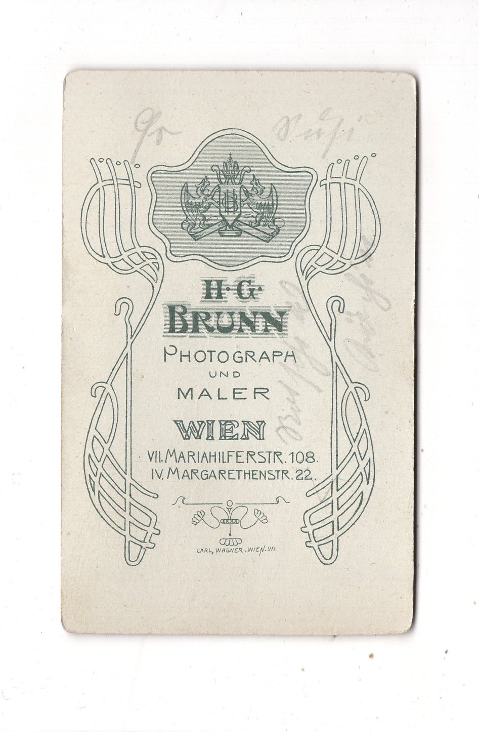 Fotografie Damenportrait - Wien 1890er / CDV N1-16