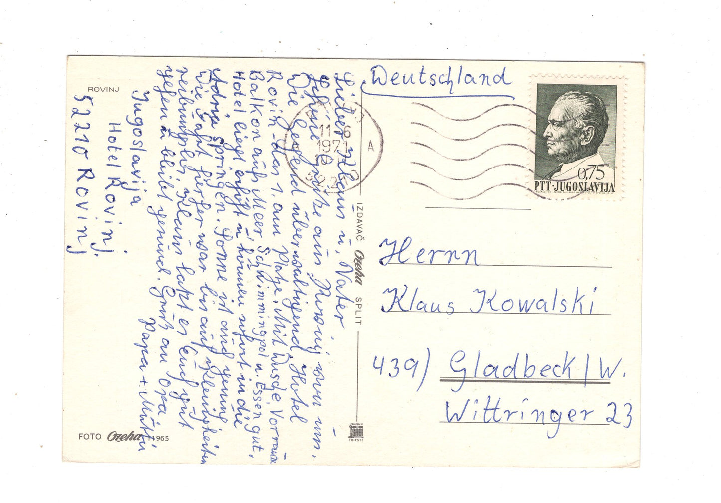 Ansichtskarte Rovinj / Kroatien / M1-70