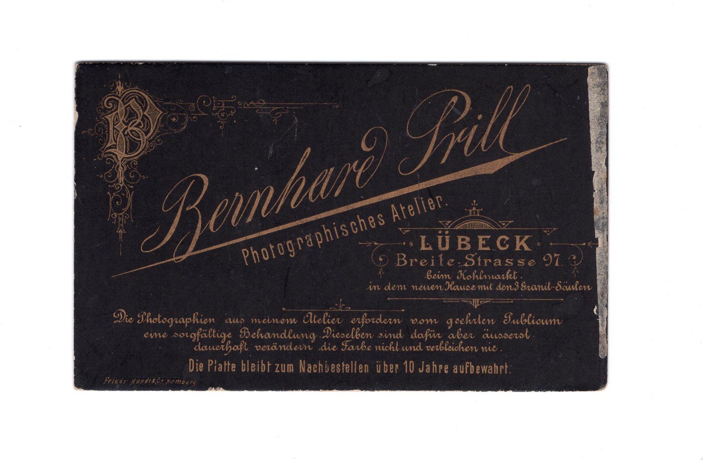 Fotografie Niedliche kleine Kinder - Lübeck um 1890