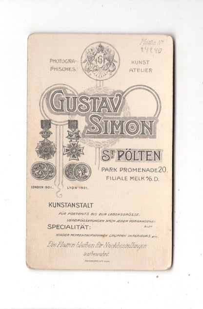 Fotografie K. u. k. Soldat / Marine ? - St. Pölten 1900er