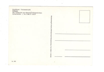 Ansichtskarte Café Konditorei Krönner / Garmisch-Partenkirchen / I1-70