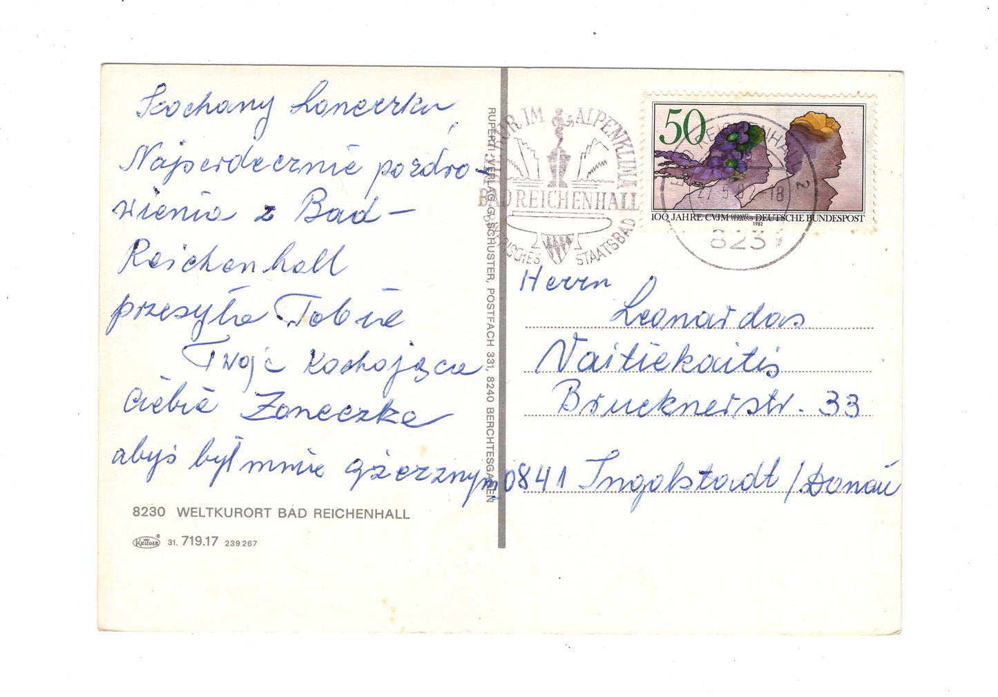 Ansichtskarte Weltkurort Bad Reichenhall