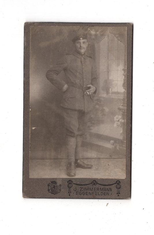 Fotografie Soldat - Eggenfelden 1910er / CDV M1-09