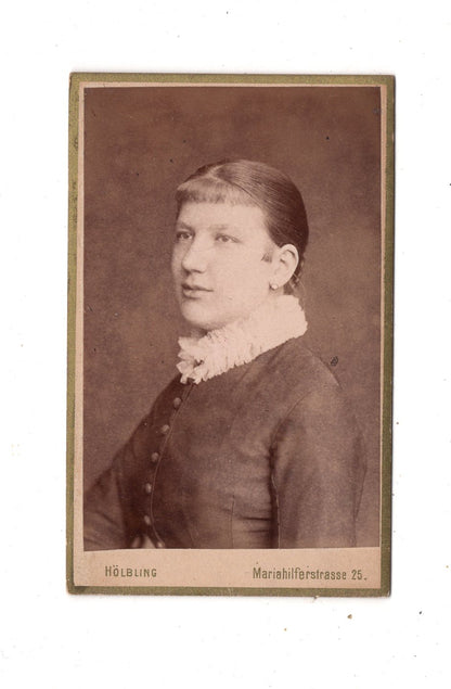 Fotografie Damenportrait - Wien um 1880 / CDV N1-16