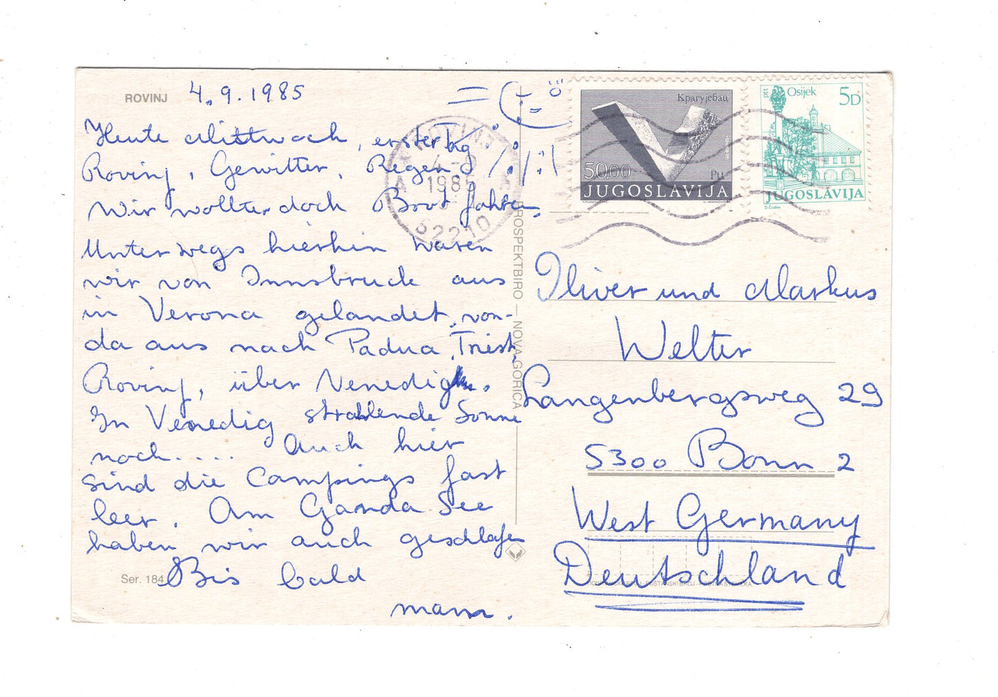 Ansichtskarte Rovinj / Kroatien / M1-70