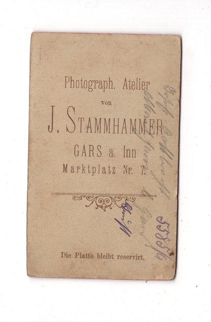 Fotografie Feine Dame - Gars am Inn 1880er / CDV L1-27