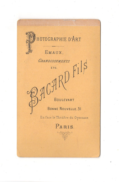 Fotografie Damenportrait - Paris 1880er / CDV C1-06