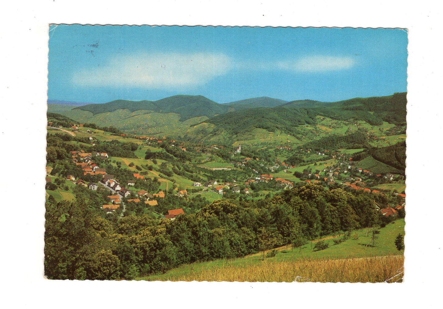 Ansichtskarte Bühlertal / Schwarzwald / Blick vom Wolfsbrunnen