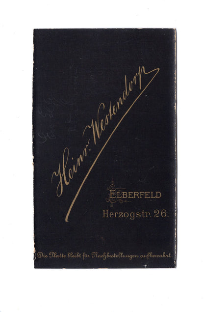 Fotografie Herrenportrait / Geistlicher - Elberfeld 1880er
