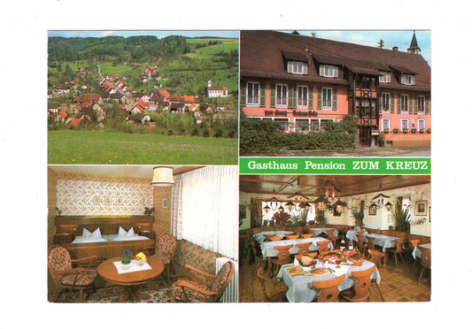 Ansichtskarte Gasthaus Pension Zum Kreuz / Stühlingen-Weizen