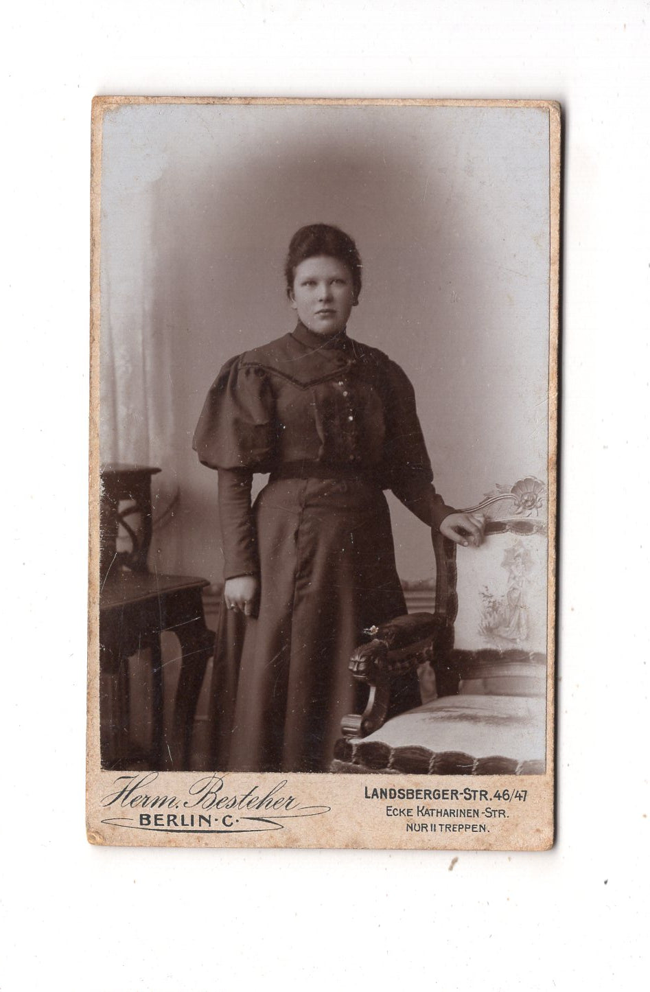 Fotografie Feine Dame - Berlin um 1900 / CDV L1-27