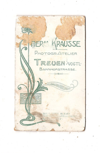 Fotografie Feine Dame - Treuen im Vogtland um 1900