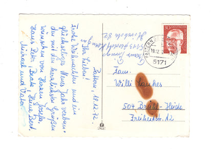 Ansichtskarte Feiertage / Frohe Weihnachten / K1-63