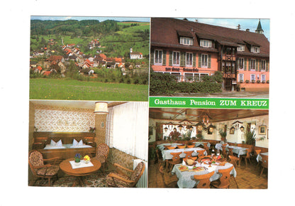 Ansichtskarte Gasthaus Pension Zum Kreuz / Stühlingen-Weizen