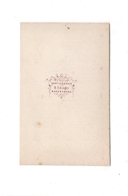 Fotografie Herrenportrait - Ravensburg um 1860 / CDV C1-24