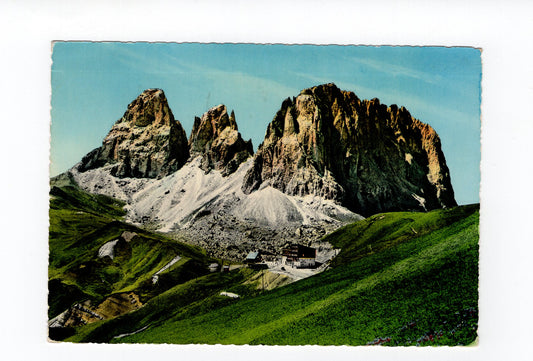 Ansichtskarte Dolomiten / Sellajoch gegen Langkofel / Italien