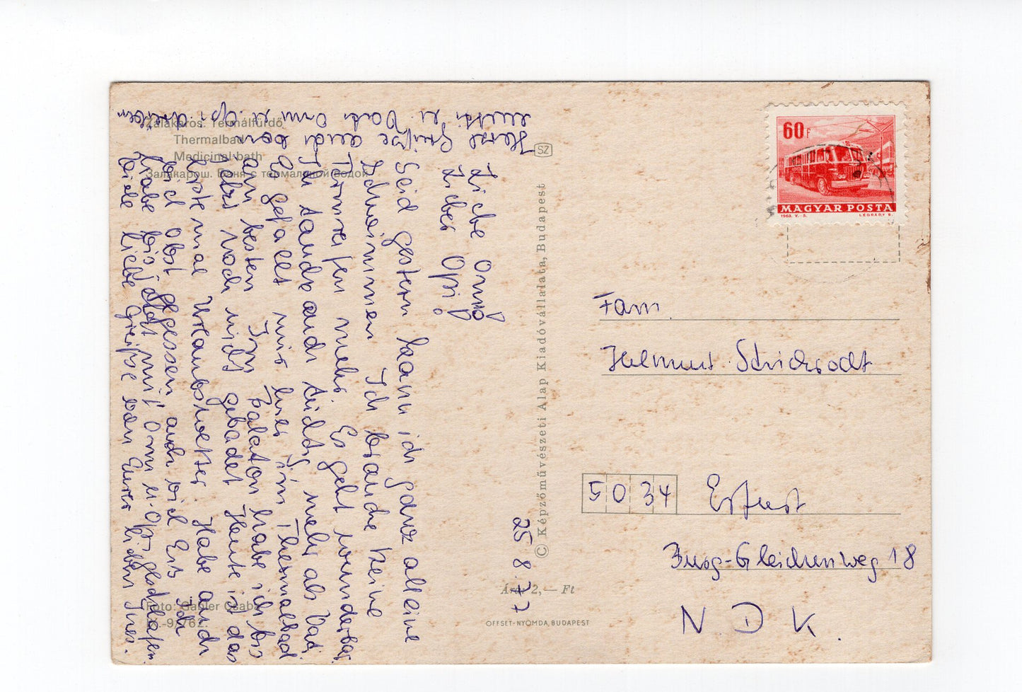 Ansichtskarte Zalakaros / Thermalbad / Ungarn