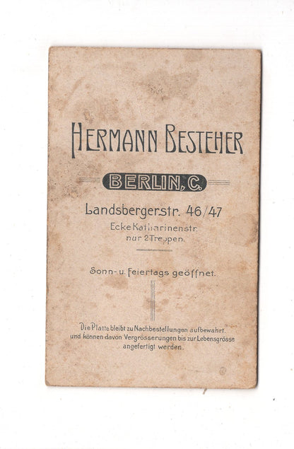 Fotografie Feine Dame - Berlin um 1900 / CDV L1-27