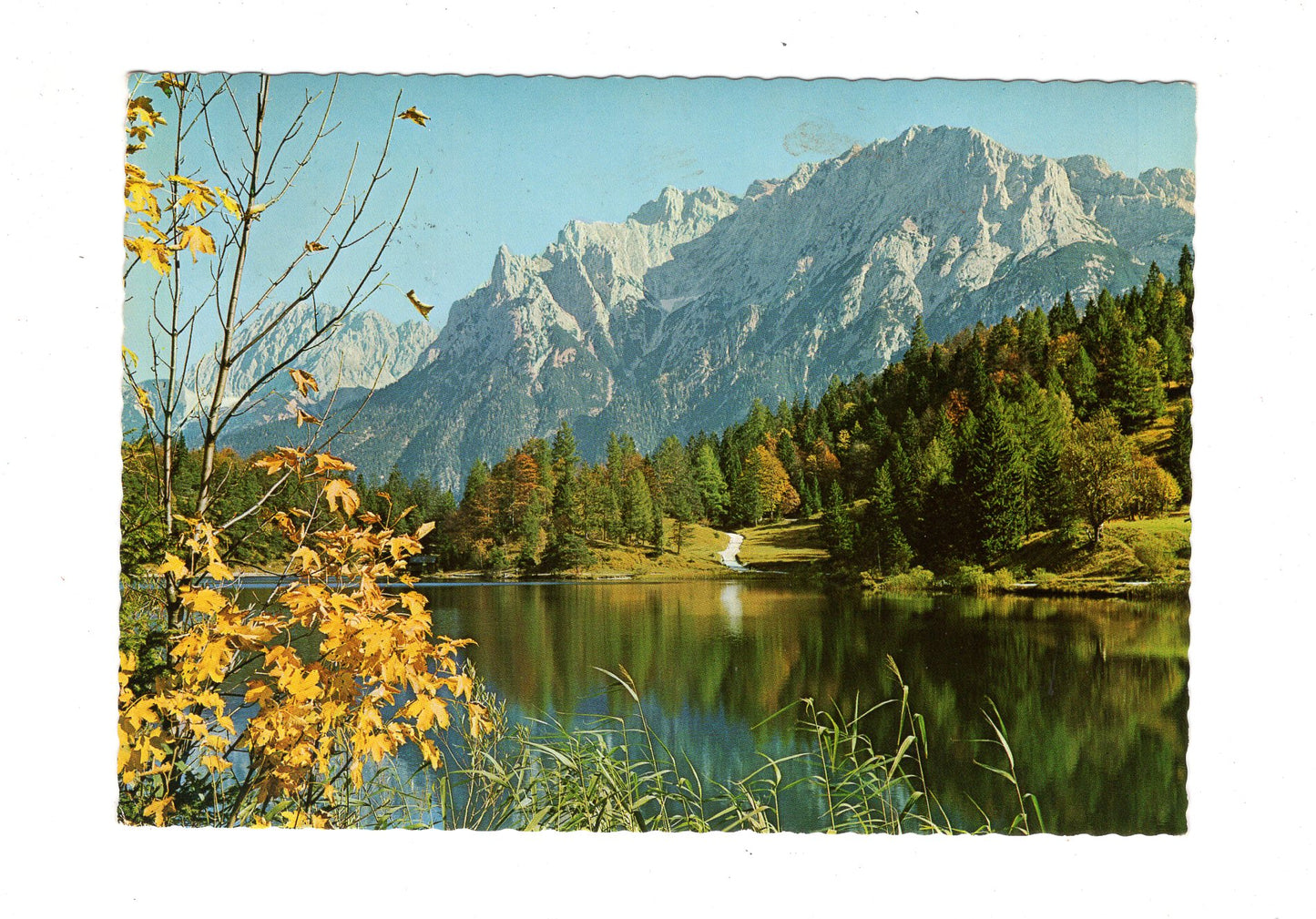 Ansichtskarte Lautersee mit Karwendel / Mittenwald / G1-60