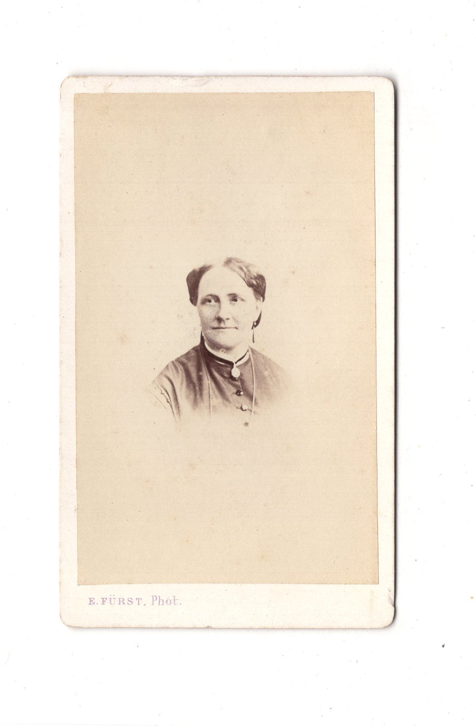 Fotografie Damenportrait - Nantes 18960er / CDV C1-06