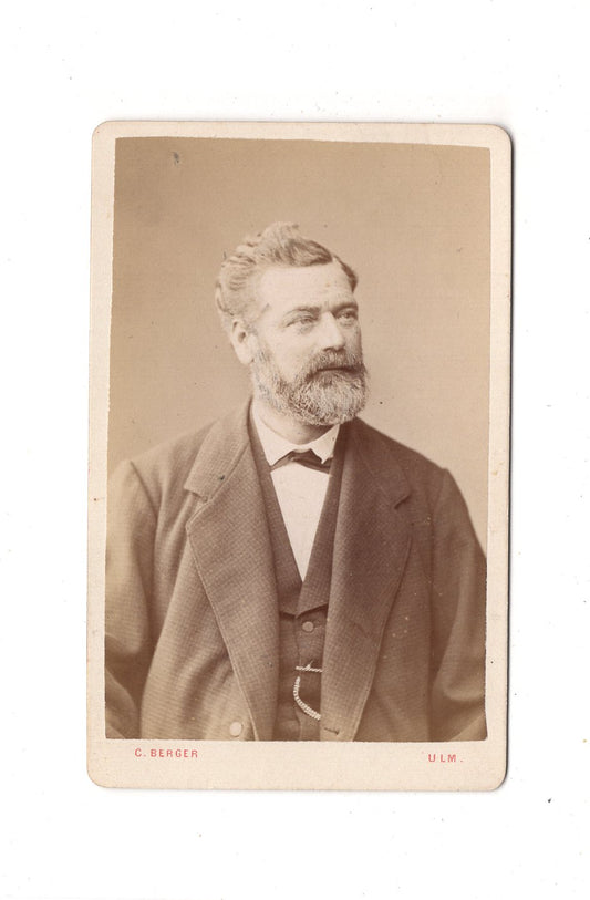 Fotografie Herrenportrait - Ulm 1870er / CDV C1-24