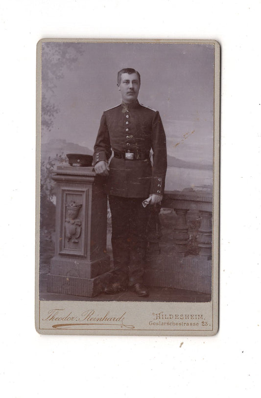 Fotografie Soldat - Hildesheim um 1900 / CDV M1-09