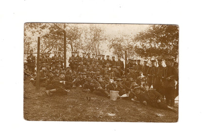 Ansichtskarte Gruppenbild Soldaten - Munsterlager / Munster 1914