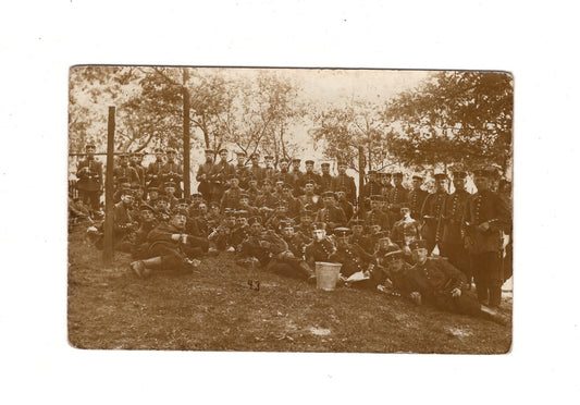 Ansichtskarte Gruppenbild Soldaten - Munsterlager / Munster 1914
