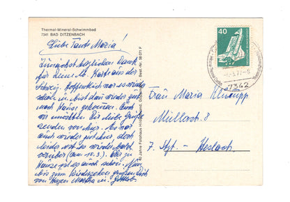 Ansichtskarte Bad Ditzenbach / Thermal-Mineral-Schwimmbad