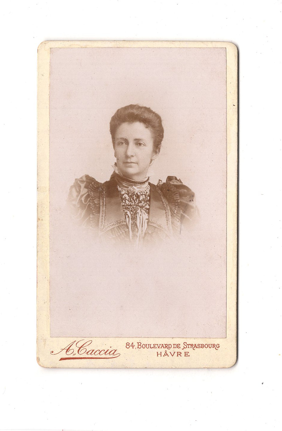 Fotografie Damenportrait - Le Havre 1890er / CDV C1-06